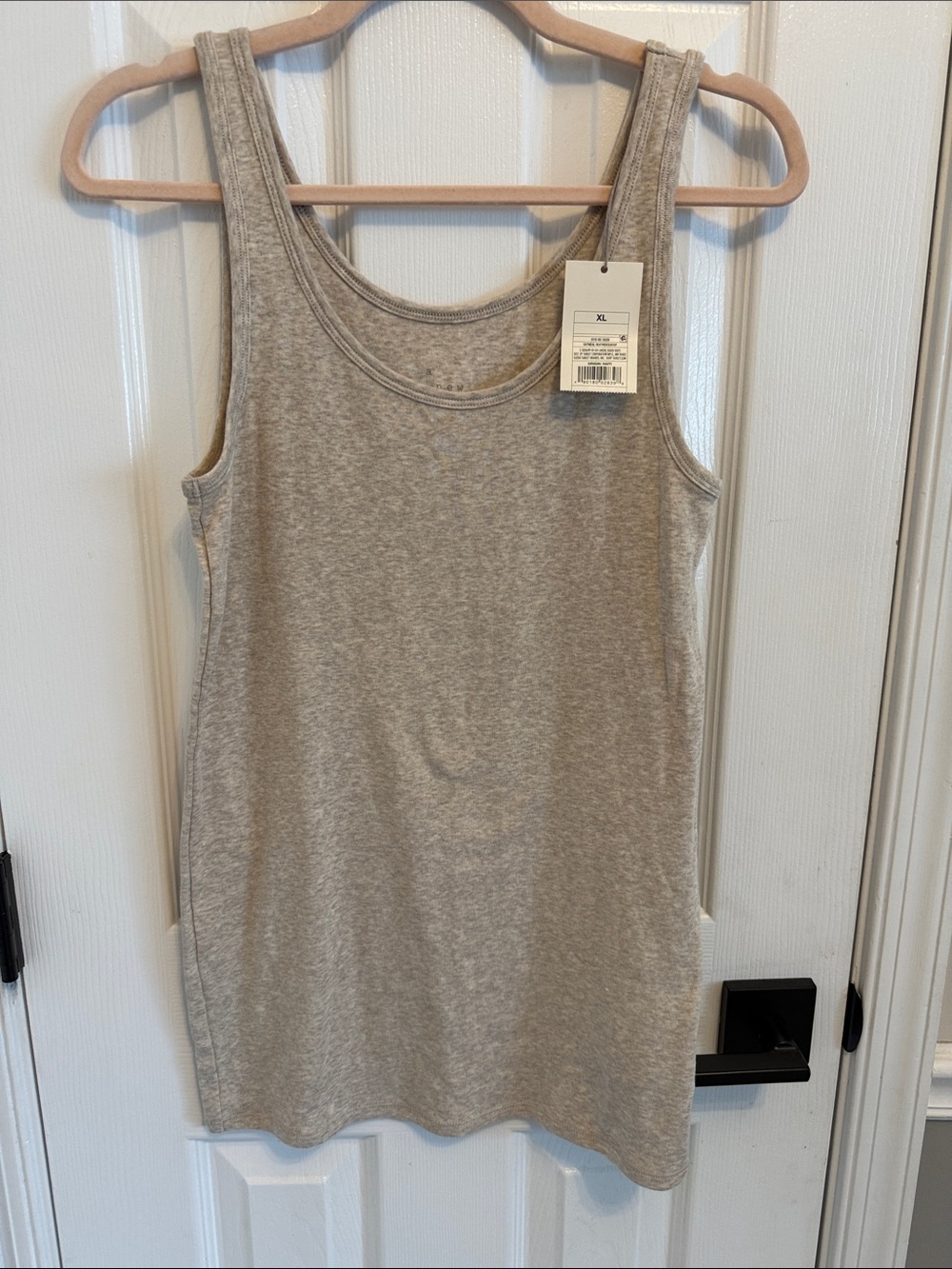 A New Day Oatmeal Heather Scoopneck Tank Sz XL NWT